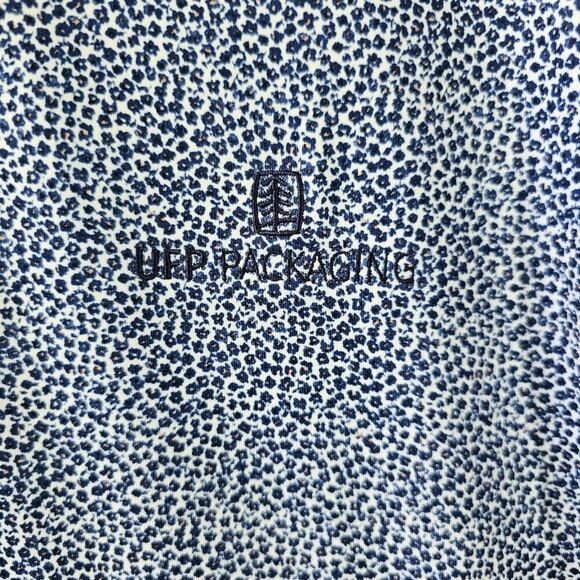 Johnnie O Polo Shirt Large UPF50 Micro Floral Blue Sun Protection Golf Preppy - Picture 3 of 7